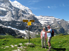 Kleine Scheidegg to Wengen walk, Bernese Oberland, Switzerland