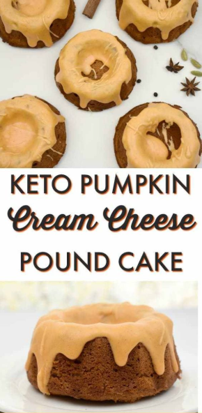 Keto Pumpkin Cream Cheese Pound Cake