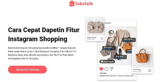 Instagram Shopping TokoTalk