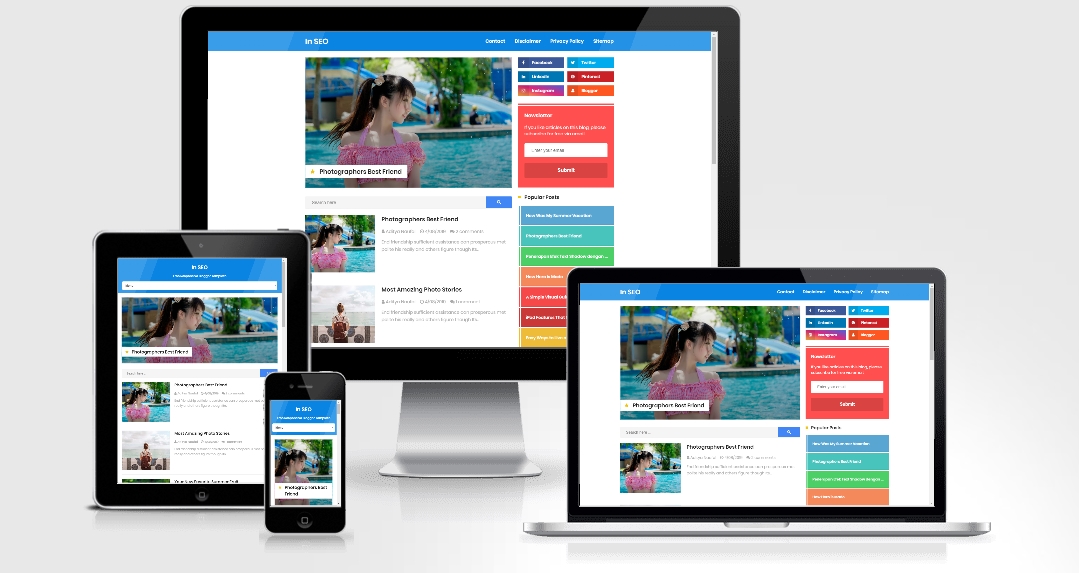 In SEO Responsive Blogger Template 