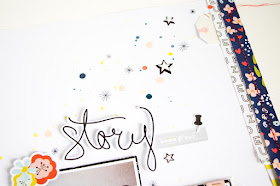 Story Scrapbooking Layout by ScatteredConfetti. // #citrustwistkits #fancypants #sundaysketch