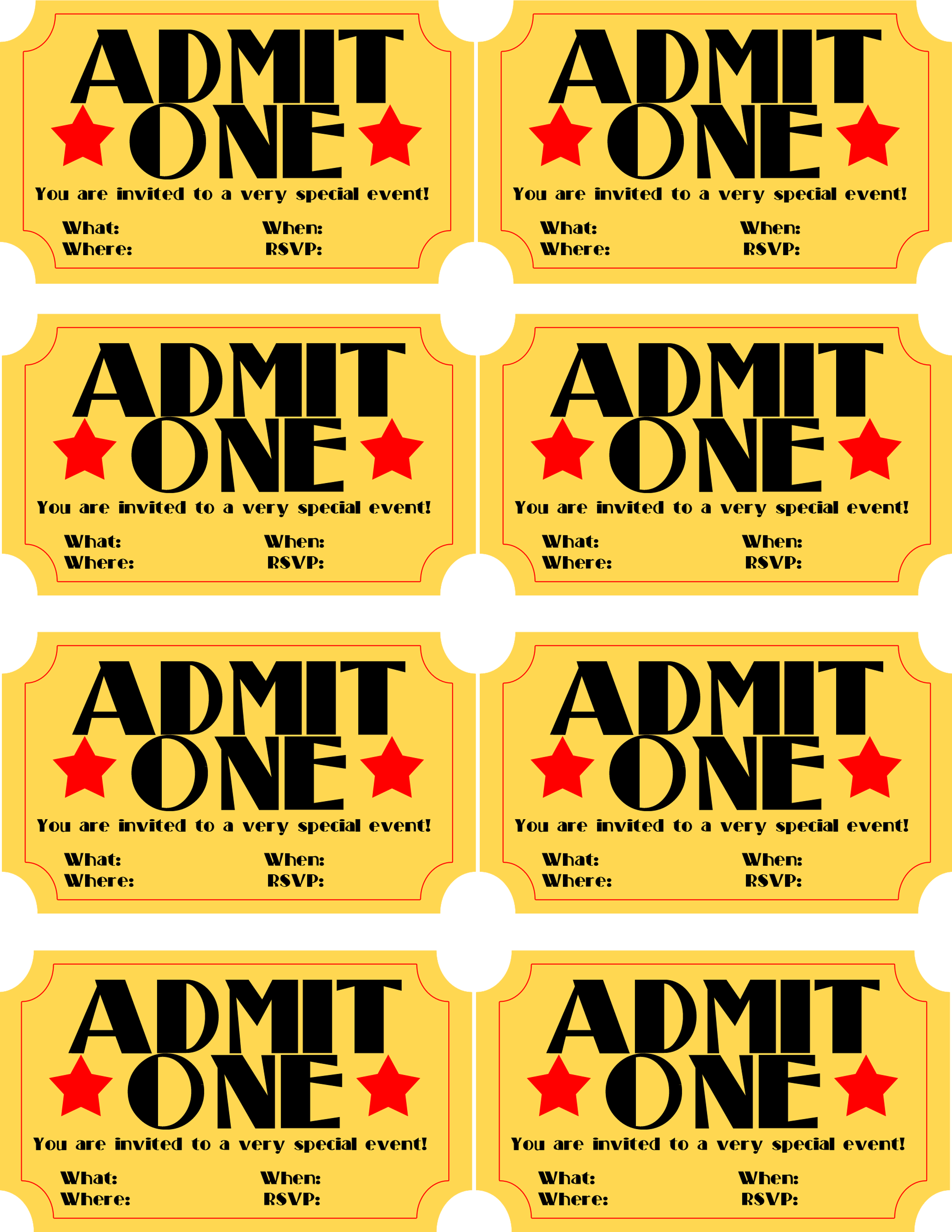 free printable invitation movie ticket stub frugalfulcom