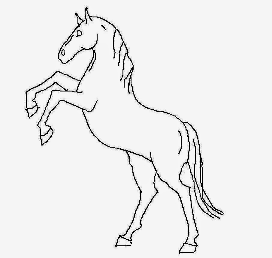 Download Colour Drawing Free HD Wallpapers: Horse For Kids Coloring ...