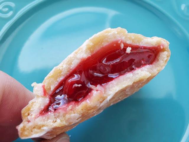 Cherry Pie Filling of a Little Debbie snack cake