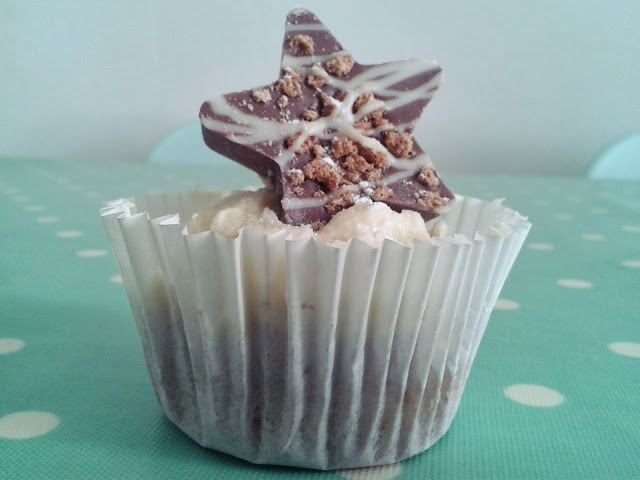 Ginger Cupcakes with Tesco Gingerbread Chocolate Star