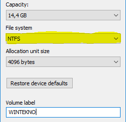 Cara Mengatasi Copy File Lebih Dari 4GB