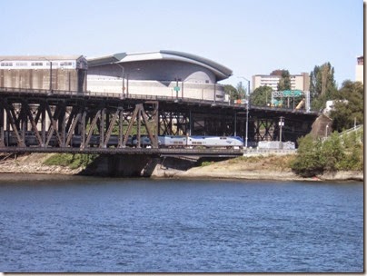 IMG_3433 Amtrak Train on the Steel Bridge in Portland, Oregon on September 7, 2008