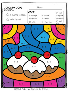 Hanukkah Color By Number Math Facts Practice Addition