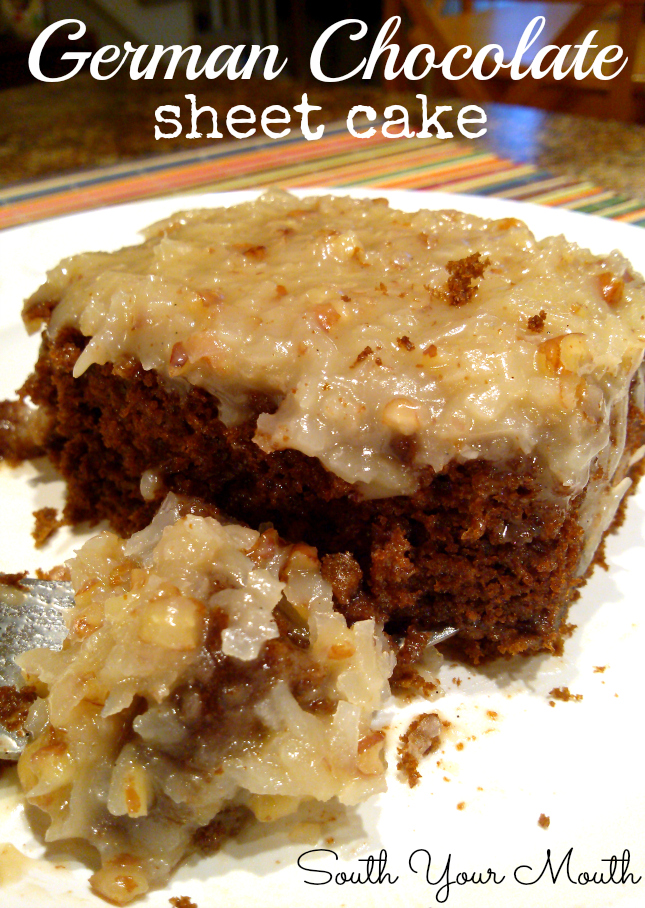 South Your Mouth: German Chocolate Sheet Cake