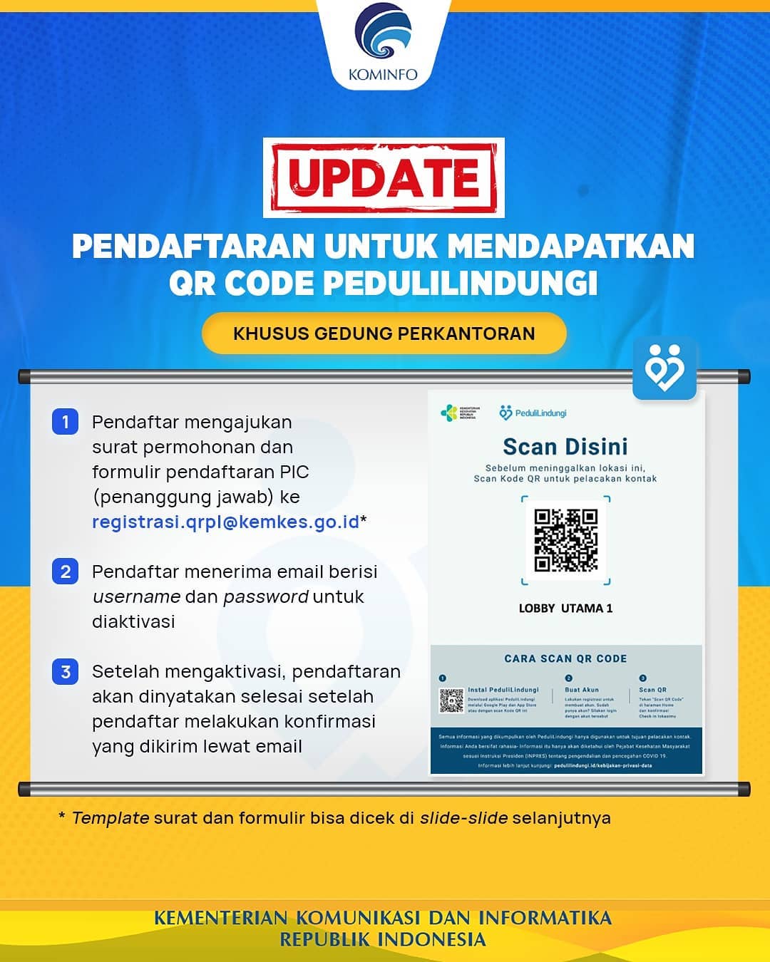 Syarat Pendaftaran Buat QR Code Check In Pedulilindungi