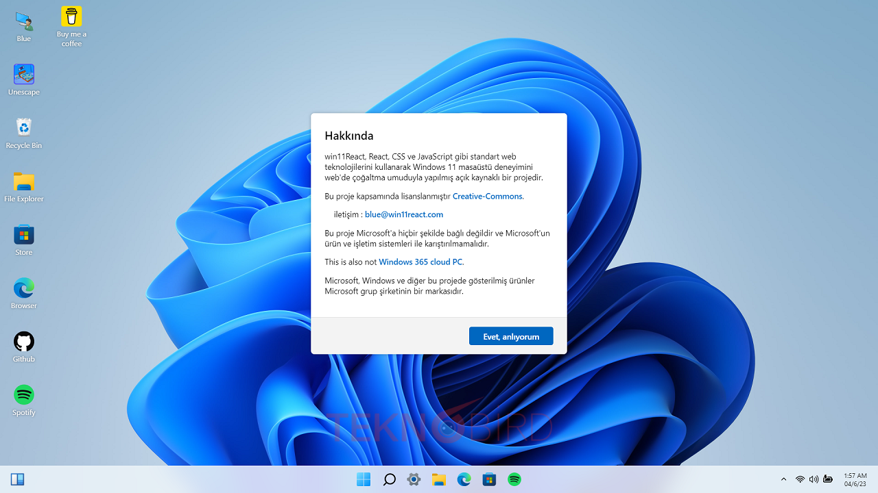 Windows 11 Blueedge Önizleme Tarayıcısı