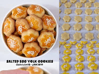 Resep Cara Membuat SALTED EGG YOLK COOKIES by @silvialim18