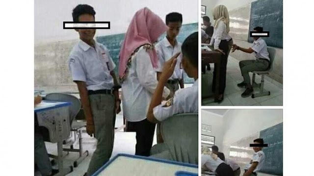 siswa ini lakukan hal mesum di belakang guru