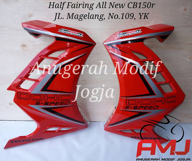 Half Fairing 6-speed Red Model untuk New CB150