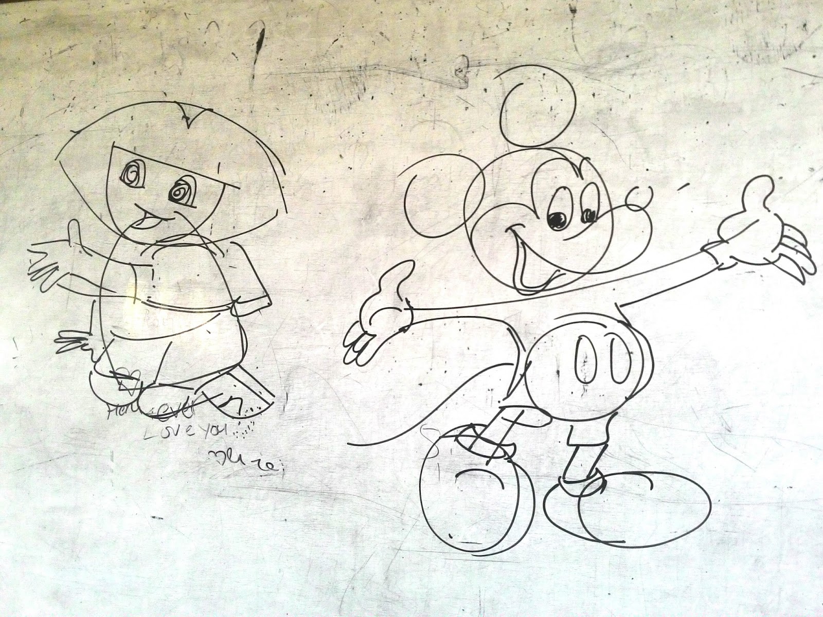 Teknik Menggambar Mickey Mouse Dan Dora Seni Budaya Gambar