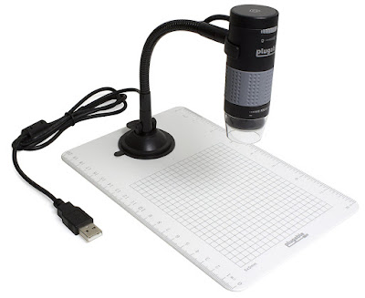 Plugable USB 2.0 Digital Microscope with Flexible Arm Observation Stand for Windows, Mac, Linux (2MP, 250x Magnification) 