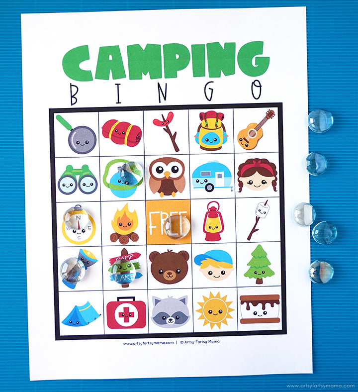 Free Printable Camping Bingo