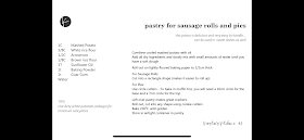 Pastry for sausage rolls and pies (traditional method)