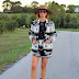 Western style: jacquard horse print jacket and shorts