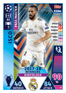 Match Attax UEFA Champions League 2018 2019 Real Madrid CF Set