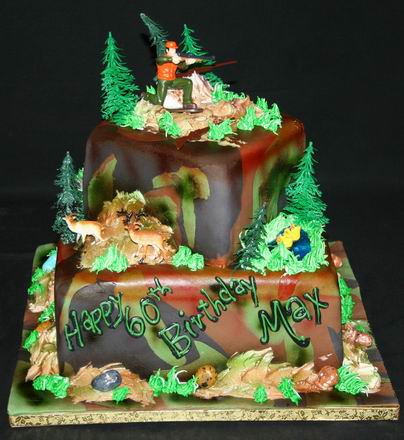Fish Birthday Cake on Special Day Cakes  Hunting Birthday Cakes Ideas
