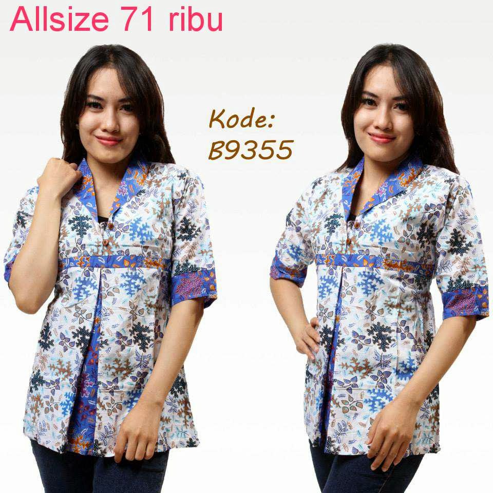  Contoh  Model Baju  Batik  Kerja Model Baju  Batik 