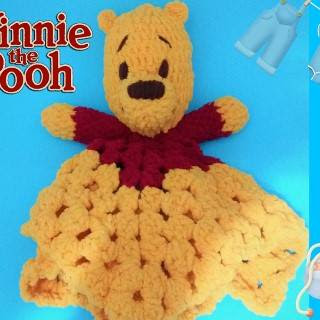 PATRON MANTA DE APEGO WINNIE THE POOH DE CROCHET