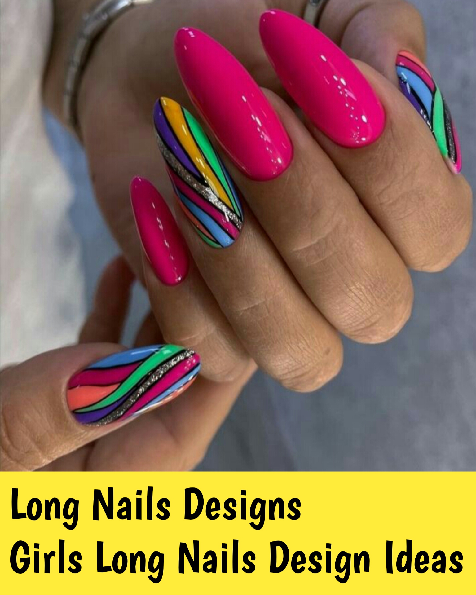 Long Nails Designs | Girls Long Nails Design Ideas