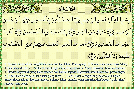 the red heart  MISTERI SURAH AL FATIHAH