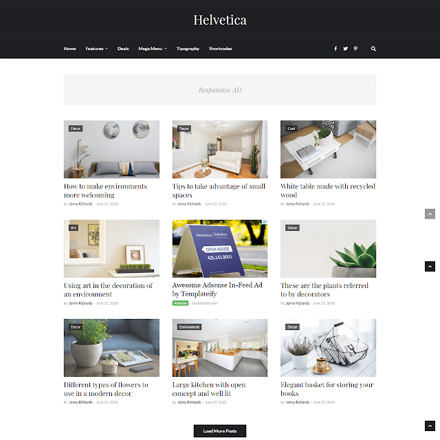 Helvetica Blogger Template