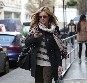 Fearne Cotton seen in Goldie London Cream Samantha Top in London Fashion