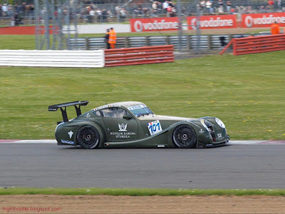 The Morgan Aero SuperSports prepared and run by the French AutoGT Racing 