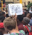 #FeesMustFall: See what white student was spotted holding during a protest in SA