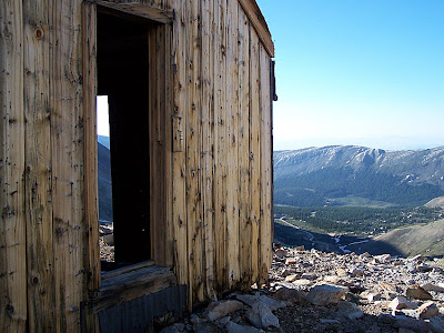 Mining structures on a climb of Mt. Sherman