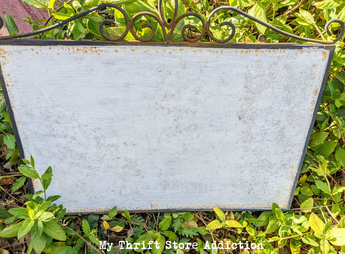 garden sign upcycle