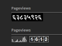 pageview counter in hindi and latin numbers