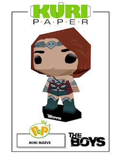 Kuri Paper - Pop Mini Funko Maeve The Boys Papercraft