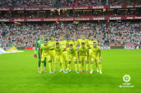 VILLARREAL C. F. - Temporada 2018-19 - Sergio Asenjo, Gerard Moreno, Víctor Ruiz, Álvaro, Funes Mori y Mario Gaspar; Carlos Bacca, Jaume Costa, Manu Trigueros, Pablo Fornals y Miguel Layún. ATHLETIC CLUB DE BILBAO 0 VILLARREAL C. F. 3 (Pablo Fornals, Funes Mori, Ekambi). 26/09/2018. Campeonato de Liga de 1ª División, jornada 6. Bilbao, Vizcaya, estadio de San Mamés.