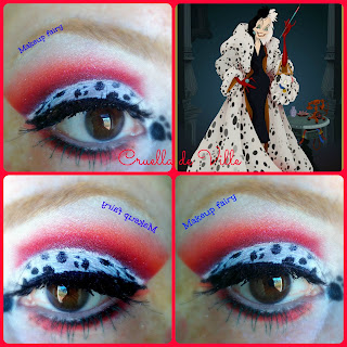 eyemakeup disney villains cruella de ville