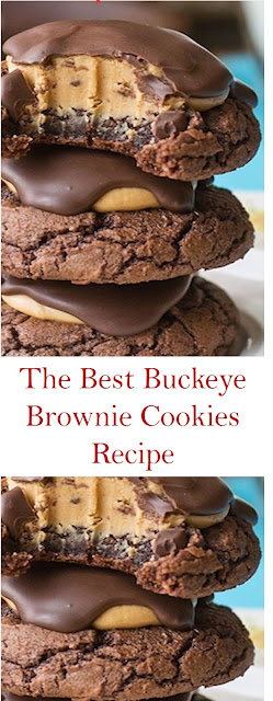 Buckeye Brownie Cookies Recipe #Buckeye #Brownie #Cookies #Recipe #BuckeyeBrownieCookiesRecipe