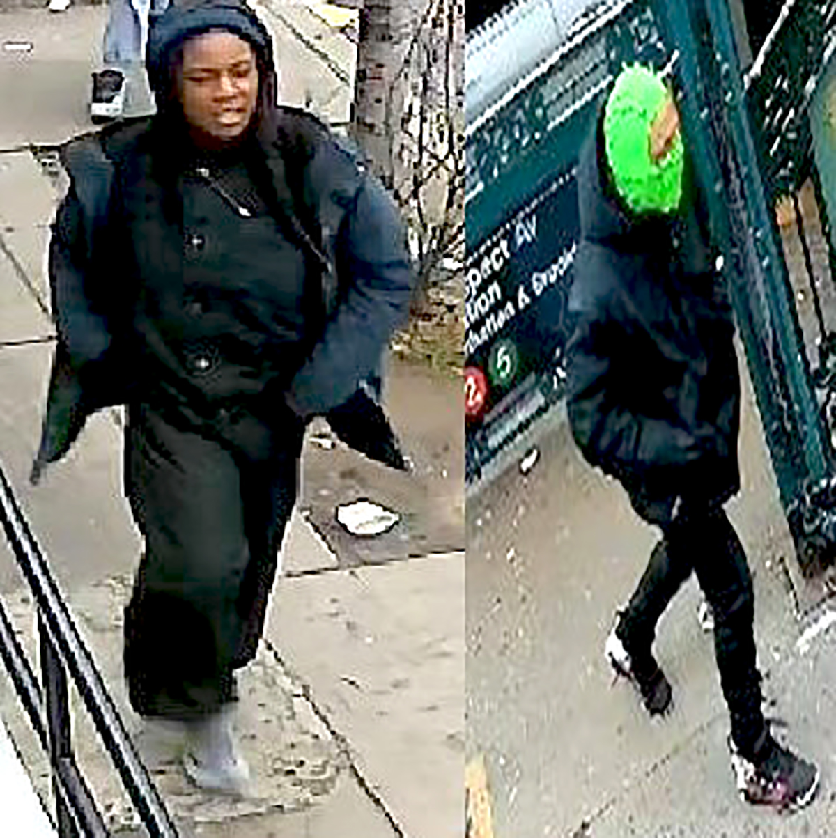 The NYPD is searching for a female and a male in connection with a mugging of an elderly man at a Bronx subway station. -Photo by NYPD