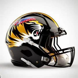 Missouri Tigers Patriotic Concept Helmet