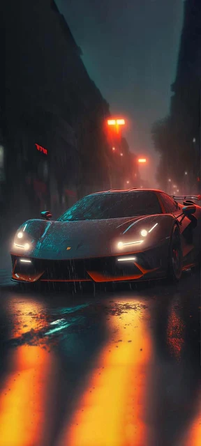 Hypercar Night iPhone Wallpaper