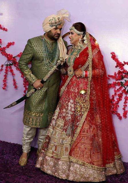 kapil sharma and ginni chatrath's wedding photos and pics