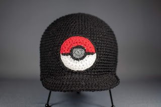 Pokeball Beanie with Bill - Free Crochet Pattern