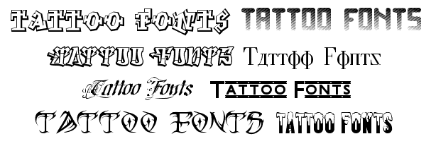 tattoo font generator. tattoo font creation, sample