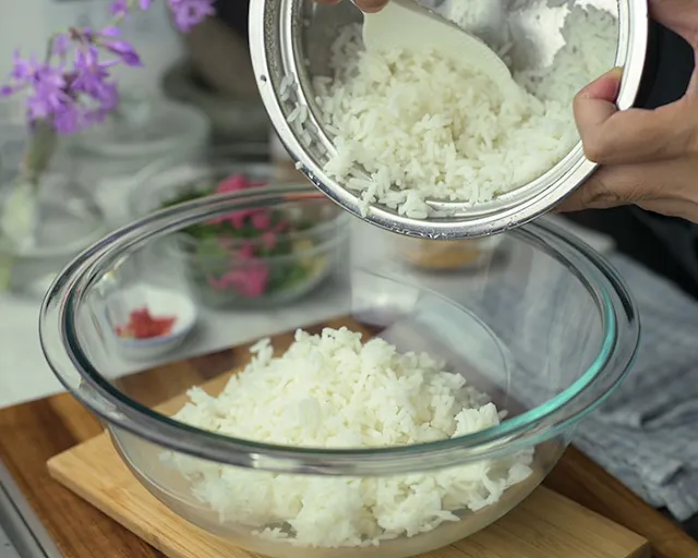 room temperature cooked rice