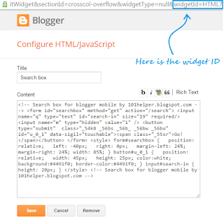 how-to-find-id-of-a-widget-in-blogger