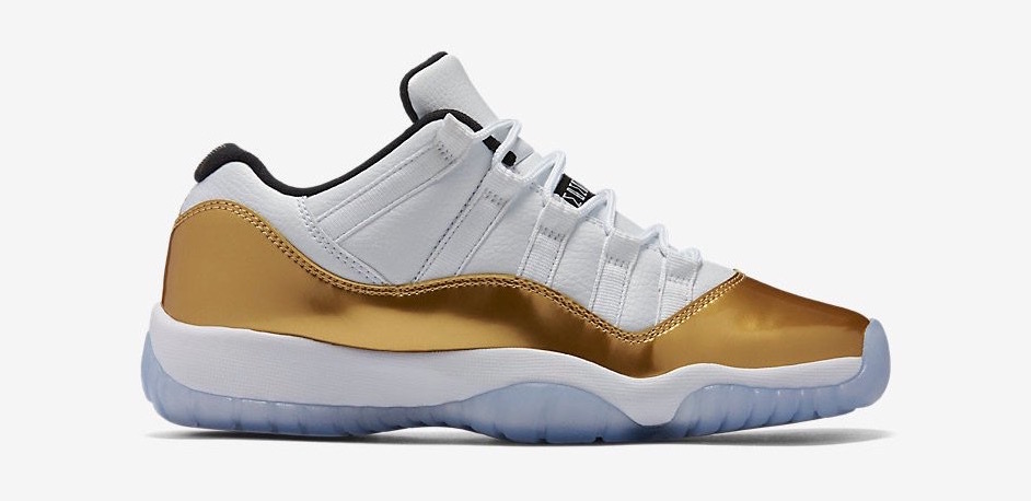Air Jordan 11 Low White Gold Olympic Official Images