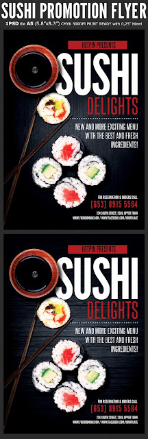  Sushi Promotion Flyer Template